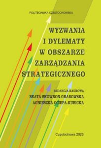 Okładka: Wyzwania i dylematy w obszarze zarządzania strategicznego