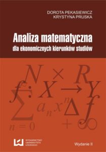 Okładka: Analiza matematyczna dla ekonomicznych kierunków studiów