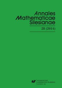 Okładka: Annales Mathematicae Silesianae. T. 28 (2014)