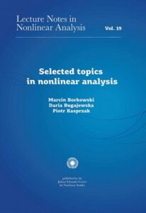 Okładka: Selected topics in nonlinear analysis