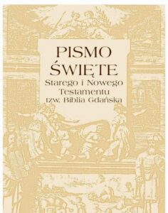 Okładka: Pismo Święte Starego i Nowego testamentu  tzw. Biblia Gdańska