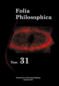 Okładka: Folia Philosophica. T. 31