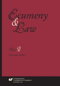 Okładka: Ecumeny and Law 2014, Vol. 2: Sovereign Family