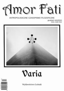 Okładka: Amor Fati 4(4)/2015. Varia