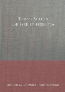 Okładka: De esse et essentia