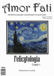 Okładka: Amor Fati 1(1)/2015. Felicytologia
