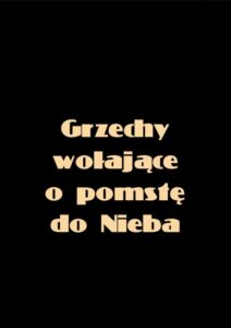 Okładka: Grzechy wołające o pomstę do nieba