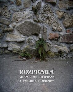 Okładka: Rozprawa Mickiewicza o Jakubie Boehmem