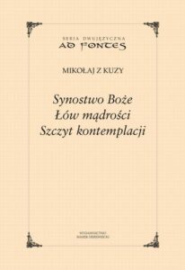 Okładka: Synostwo Boże, Łów mądrości, Szczyt kontemplacji